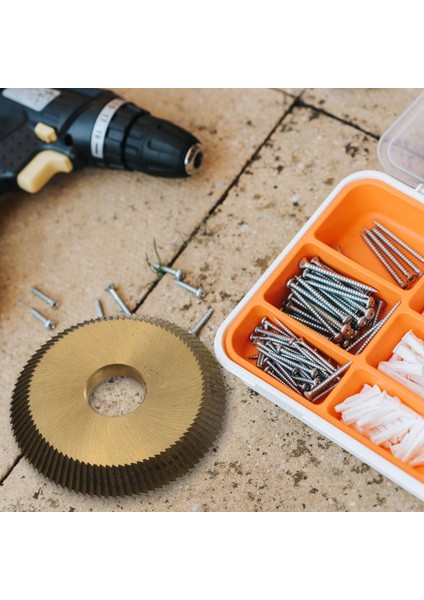 Tüm Yatay Anahtar Makinesi Disk Kesici Için Titanyum Kaplama 60X6X16MM Anahtar Kesme Bıçağı (Yurt Dışından) modelleri