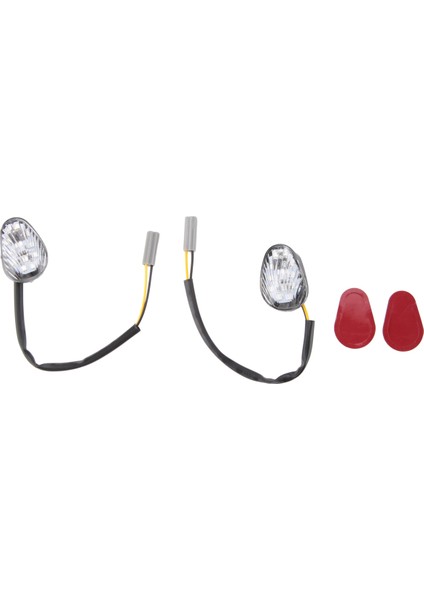 Adet LED Dönüş Sinyal Gösterge Işığı Lambası Gömme Montaj Yamaha Yzf R1 R3 R6 R6S Fz6 Fz1 Fz Fazer FZ6R FZ07 Fz8 FZ09 Tmax Mt-07 Mt-09 (Yurt Dışından)