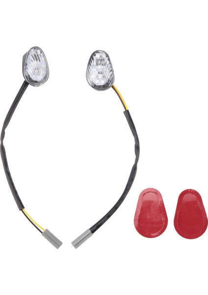 Adet LED Dönüş Sinyal Gösterge Işığı Lambası Gömme Montaj Yamaha Yzf R1 R3 R6 R6S Fz6 Fz1 Fz Fazer FZ6R FZ07 Fz8 FZ09 Tmax Mt-07 Mt-09 (Yurt Dışından)