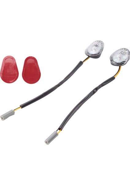 Adet LED Dönüş Sinyal Gösterge Işığı Lambası Gömme Montaj Yamaha Yzf R1 R3 R6 R6S Fz6 Fz1 Fz Fazer FZ6R FZ07 Fz8 FZ09 Tmax Mt-07 Mt-09 (Yurt Dışından)