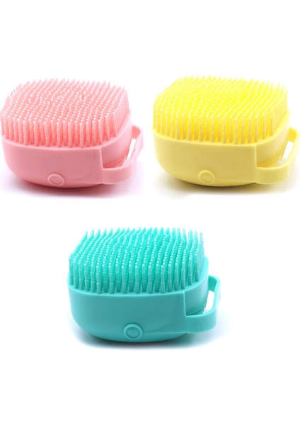 Duş Için Sabunluklu Vücut Scrubber, 3 Paket Peeling Fırçaları, Yumuşak Vücut Eksfoliyatörü, Banyo Lif Kabağı Kare (Yurt Dışından)