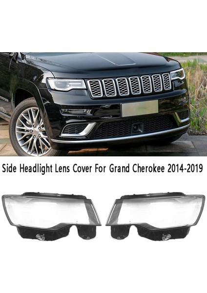 Araba Sol Yan Far Lens Kapağı Şeffaf Başkanı Işık Lambası Kabuk Jeep Grand Cherokee 2014-2019 Için (Yurt Dışından)