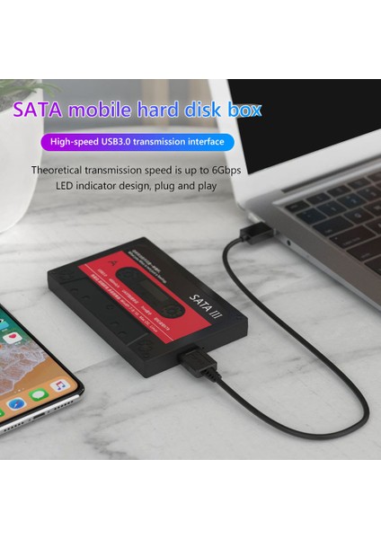 2.5 Inç USB 3.0 Sata Harici HDD SSD Sabit Sürücü Muhafazası USB Disk Katı Hal Disk Sabit Disk Pc Dizüstü Bilgisayar Için (Yurt Dışından)