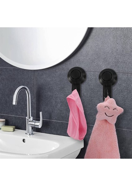 Adet Vantuzlu Kanca Güçlü Vantuzlu Banyo Kancaları, Havlu Için Vakum Duvar Kancaları, Su Geçirmez Duş Kancaları (Yurt Dışından)