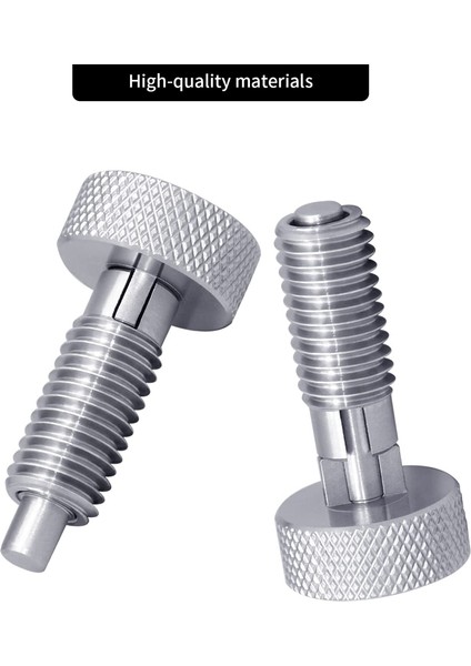 2 Paket Çelik Kilitleme M6 Tipi El Geri Çekilebilir Yaylı Piston, 1/4 Inç-20 Konu, Haddeleme Araç Kutusu Için 0,50 Inç Konu (Yurt Dışından)