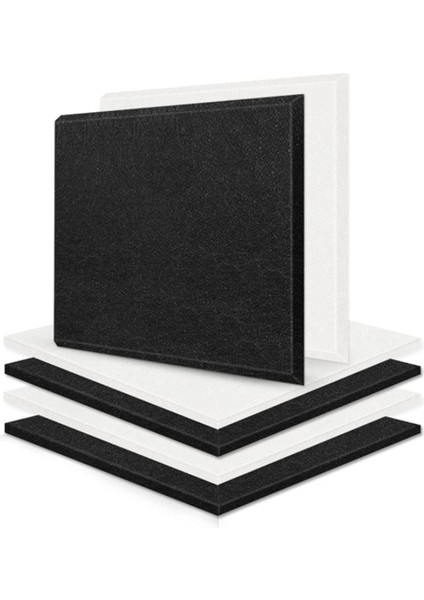 6 Paket Akustik Paneller Yüksek Yoğunluklu Ses Geçirmez Duvar Panelleri Kayıt Stüdyosu, Tavan, Ofis Vb. Için Ses Emici Fayanslar (Yurt Dışından)