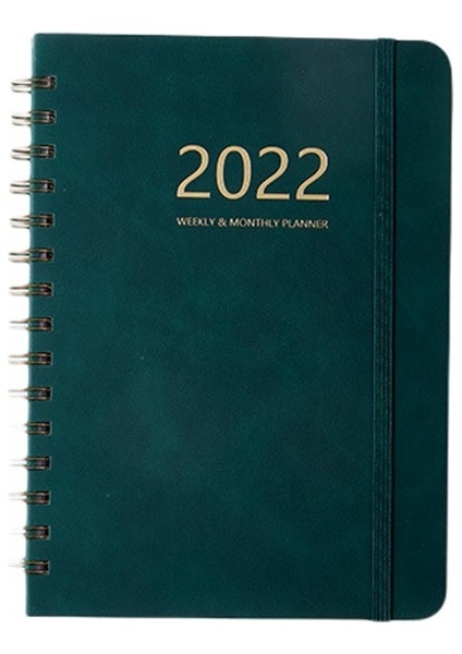 Haftalık Plan Kitabı Tam Ingilizce Program Kitabı Pu Deri Defter Yeşil (Yurt Dışından)