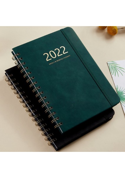 Haftalık Plan Kitabı Tam Ingilizce Program Kitabı Pu Deri Defter Yeşil (Yurt Dışından)