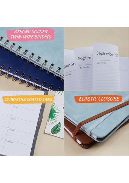 Haftalık Plan Kitabı Tam Ingilizce Program Kitabı Pu Deri Defter Yeşil (Yurt Dışından)