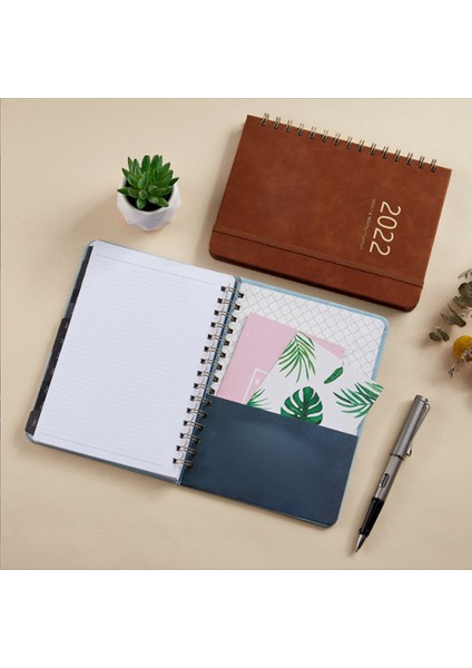Haftalık Plan Kitabı Tam Ingilizce Program Kitabı Pu Deri Defter Yeşil (Yurt Dışından)