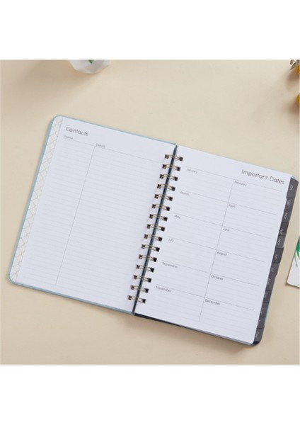 Haftalık Plan Kitabı Tam Ingilizce Program Kitabı Pu Deri Defter Yeşil (Yurt Dışından)
