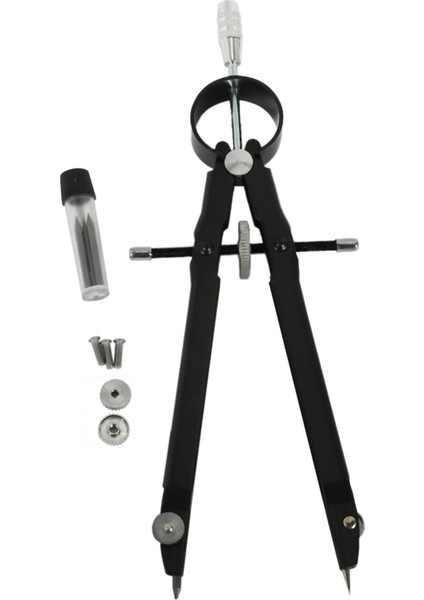 Profesyonel Pusula, Kilitli Pusula Geometri Seti, Matematik ve Hassas Pusula, Katı ve Düzlem Hassas Alet Için Metal ve Dayanıklı, Çizim, Çizim, Ölçme Için Uygun (Siyah) (Yurt Dışından)