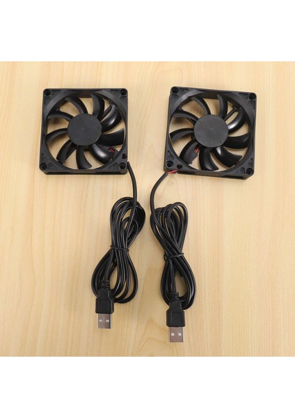 80MM 5V USB Fan 80MM 8cm 8015 Fırçasız Dc Soğutma Fanı Pc Bilgisayar Yönlendirici Kasa Fanı Soğutucu 2 Adet (Yurt Dışından)