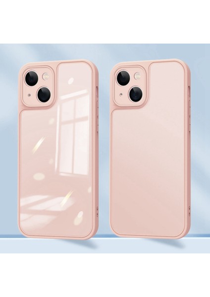 iPhone 13 Için Çizilmez Şeffaf Silikon Kılıf (Pembe) (Yurt Dışından)