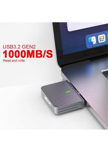 Jeyı 2230 Nvme SSD Muhafaza Pcıe Usb3.2 10 Gbps Alüminyum M.2 Muhafaza Taşınabilir Harici SSD Muhafaza Desteği Uasp Trım (Yurt Dışından)