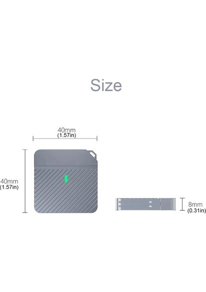 Jeyı 2230 Nvme SSD Muhafaza Pcıe Usb3.2 10 Gbps Alüminyum M.2 Muhafaza Taşınabilir Harici SSD Muhafaza Desteği Uasp Trım (Yurt Dışından)