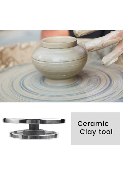 12/15 cm Çift Yüz Kullanımı Alüminyum Alaşımlı Pikap Seramik Kil Heykel Platformu Çömlekçilik Tekerlek Dönen Araçları (Yurt Dışından) fırsatları