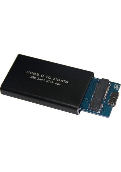 Msata USB 3.0 SSD Muhafaza Harici Sabit Disk Kutusu Saklama Kutusu Adaptörü Için 30X50MM 30X30MM Msata SSD (Yurt Dışından)