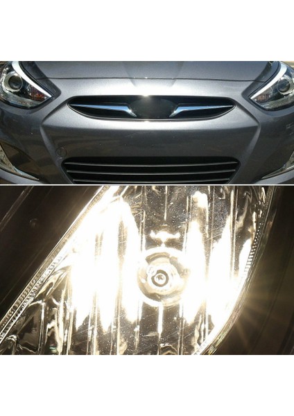 Hyundai Accent Için 1 Çift Yedek Tampon Şeffaf Lens Sis Farı (Yurt Dışından)