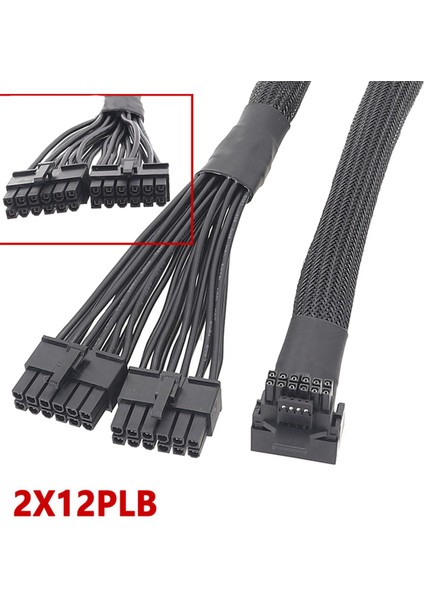 12VHPWR Modüler 2X12-PIN - 16 Pin 12-Pin Erkek Pcı-E 5.0 Rtx ,2X12PLB (Yurt Dışından)