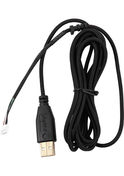 USB Kablo Fareler 2.1m 5 Tel 5 Pin Siyah Altın Kaplama Oyun Faresi (Yurt Dışından)