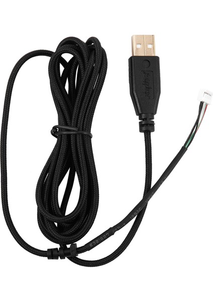 USB Kablo Fareler 2.1m 5 Tel 5 Pin Siyah Altın Kaplama Oyun Faresi (Yurt Dışından)