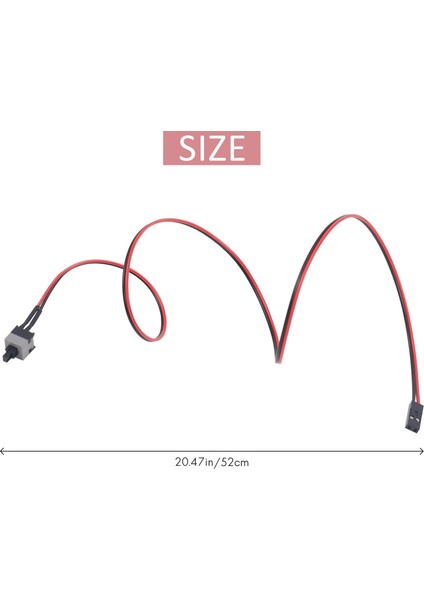 Pc Anahtarları Sıfırlama Bilgisayarı Için 20,5 "uzun Güç Düğmesi Anahtarı Kablosu (Yurt Dışından)