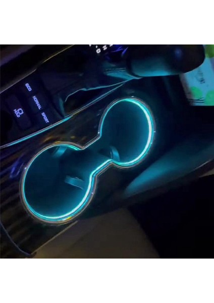 Araba LED Merkezi Bardak Tutucu Işıkları Iç Dekoratif Lamba Atmosfer Ortam Işığı Buz Mavisi Toyota Camry 2018-2022 Için (Yurt Dışından) modelleri