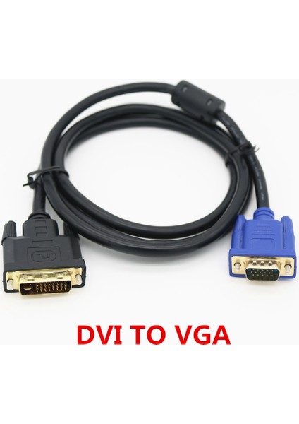 DVI - VGA Kablosu VGA - DVI Erkek - Erkek Hd Kablosu (Yurt Dışından)