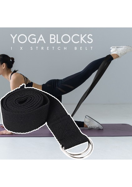 Yoga Bloğu ve Yoga Askı Seti Eva Köpük Yumuşak Kaymaz Yoga Blokları Evrensel Pilates Esneme ve Sıkılaşma Egzersizleri Siyah (Yurt Dışından) fırsatları