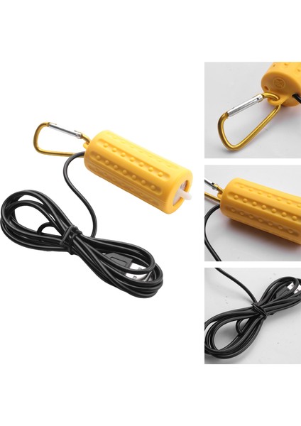 USB Mini Havalandırma Pompası Hava Pompası Akvaryum Havalandırıcı Ultra Sessiz Mini Balık Tankı Balık Tutmak Oksijen Pompası ——sarı (Yurt Dışından) indirimleri