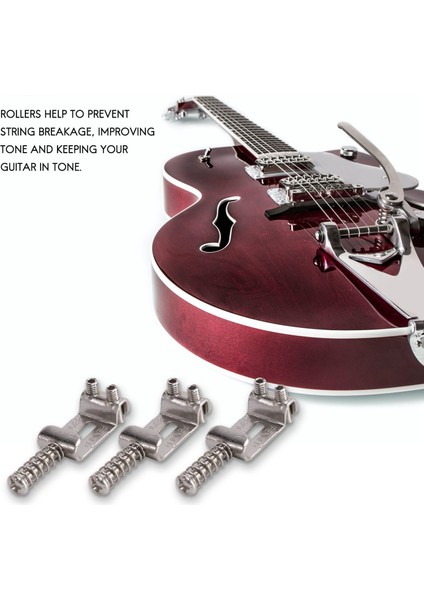 Gitar Köprüsü Eyer Rulo Tremolo Çamurluk Strat Stratocaster Tele Telecaster Elektro Gitar Aksesuarları Gümüş (Yurt Dışından)
