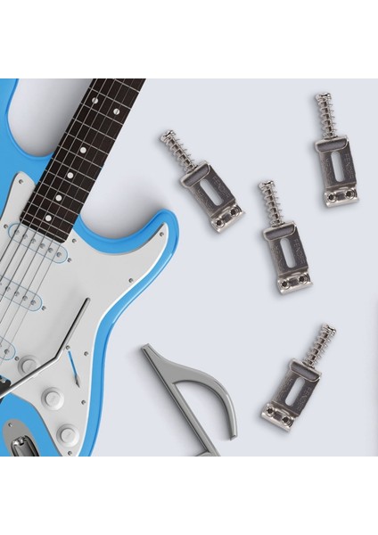 Gitar Köprüsü Eyer Rulo Tremolo Çamurluk Strat Stratocaster Tele Telecaster Elektro Gitar Aksesuarları Gümüş (Yurt Dışından)