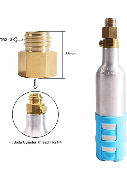 Soda Silindir Akışı Konusu Adaptörü Maç Quooker Küp Tankı Dişi TR21-4'Ü Erkek TR21-3'E Dönüştürür (Yurt Dışından)