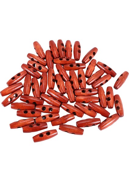 50 Parça Zeytin Şekli Ahşap Geçiş Düğmeleri Giysi Dekor Için 2 Delik Dikiş Düğmeleri (Yurt Dışından) modelleri