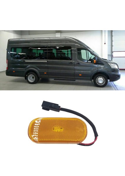 Otomatik Halojen Dönüş Sinyali Yan Işaretleyici Işık Lambası Ford Transit Mk8 2014 - 2018 BK31-15442-CB (Yurt Dışından)