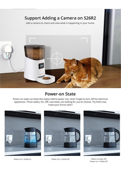 S26R2 Soket, Akıllı Ev Için 16A Akıllı Fiş Ewelink Uzaktan Kumanda Zamanlayıcısı Yandex Alice Alexa Google Home ile Çalışır (Yurt Dışından)