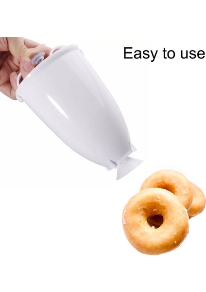 Dıy Donut Donut Hamur Yapma Makinesi Manuel Dağıtıcı Mutfak Eşyası Aracı (Yurt Dışından)
