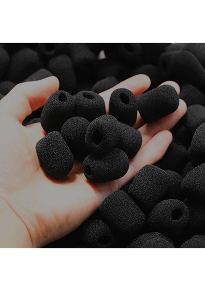 24 Paket Mini Köpük Ön Cam Yaka Kulaklık Mikrofon Sünger Mini Köpük Kapak Kalkanı Koruma Yaka ve Yaka Mikrofonu (Yurt Dışından)