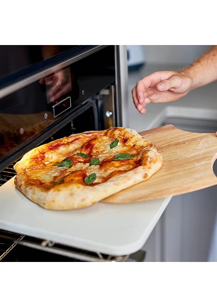 Ahşap Pizza Tahtası Yuvarlak El Pizza Fırın Tepsisi Pizza Taşı Kesme Tahtası Tabağı Pizza Kek Standart Paragraf (Yurt Dışından)