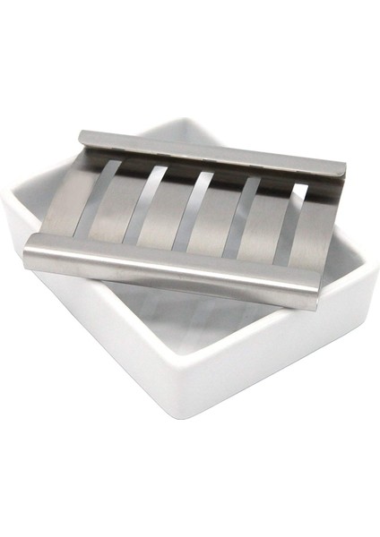 Seramik Sabunluk Paslanmaz Çelik Sabunluk Banyo ve Duş Için Çift Katmanlı Drenaj Sabun Kutusu (Yurt Dışından) fiyatları