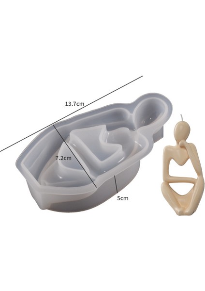 Adet Düşünürler Portre Süsler Epoksi Reçine Silikon Kalıp Basit Avrupa Soyut Vücut Mum Kalıp Reçine Silikon Kalıp (Yurt Dışından)