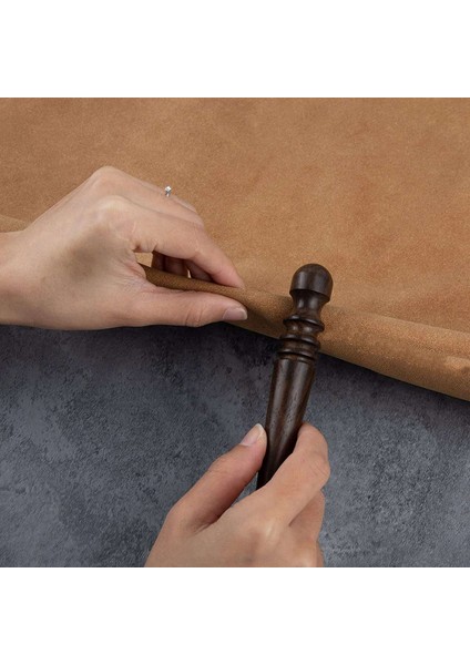 Deri Parlatıcı Aracı Abanoz Ahşap Deri Kenar Parlatıcı Konik Ahşap Etiket Cilalı Taşlama Aletleri 4 Oluklu (Yurt Dışından)
