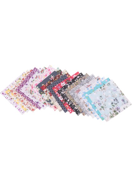 Kumaş Patchwork Craft Pamuk Malzeme Batiks Karışık Kareler Paketi, 10 x 10CM, 50'li Paket (Yurt Dışından)