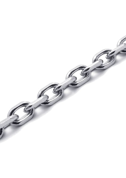 Kadife Çanta Takı Erkek Kadın Zinciri, Paslanmaz Çelik Kolye, Gümüş, Genişlik 3 Mm, Uzunluk 60 cm (Yurt Dışından) fiyatları