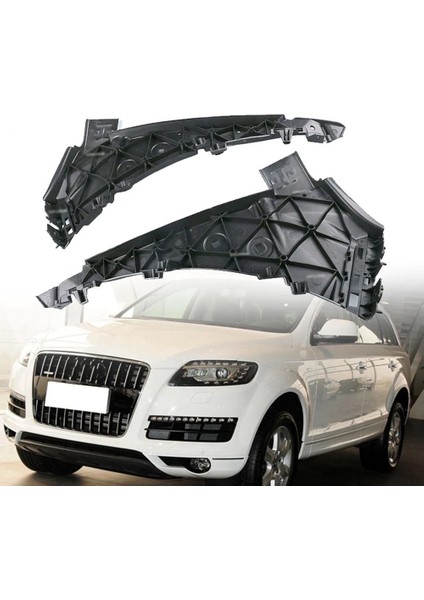 -Audi Q7 2007 Için 1 Çift Sol Sağ Yan Ön Tampon Izgarası Braketi (Yurt Dışından)
