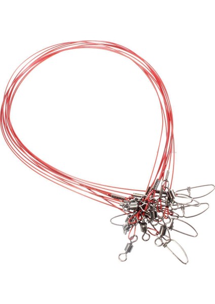 Balıkçılık Lures Paslanmaz Çelik Halat Lideri Spinner Döner Halat 50 cm 50 kg Adet:10 Adet (Yurt Dışından)