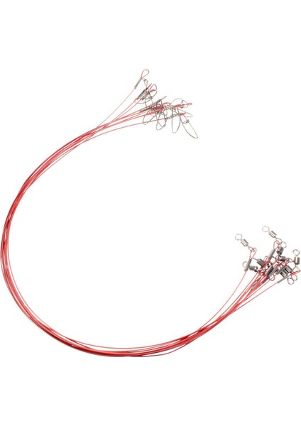 Balıkçılık Lures Paslanmaz Çelik Halat Lideri Spinner Döner Halat 50 cm 50 kg Adet:10 Adet (Yurt Dışından) fiyatları