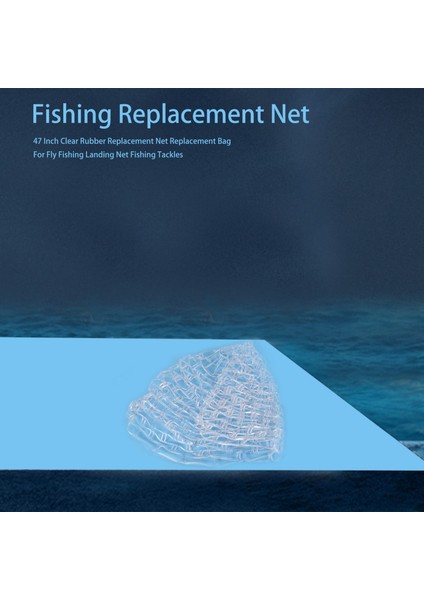 47 Inç Şeffaf Kauçuk Yedek Net Yedek Çanta Sinek Balıkçılık Iniş Ağı Olta Takımları (Yurt Dışından) fiyatları