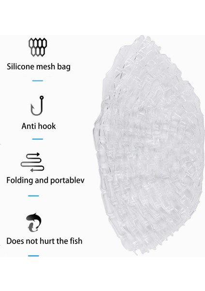 47 Inç Şeffaf Kauçuk Yedek Net Yedek Çanta Sinek Balıkçılık Iniş Ağı Olta Takımları (Yurt Dışından) indirimleri